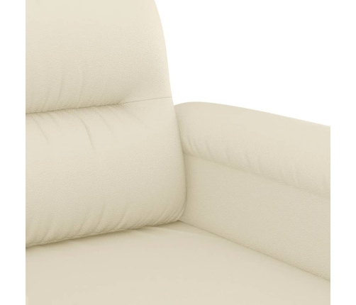 Sillón cuero sintético crema 60 cm