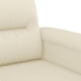 Sillón cuero sintético crema 60 cm