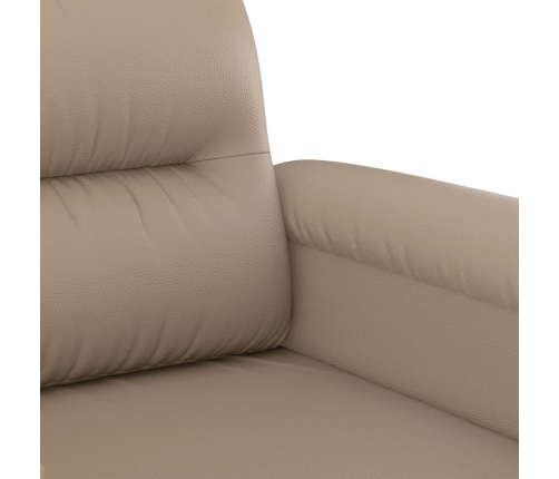 Sillón cuero sintético color capuchino 60 cm