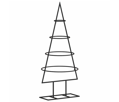 Árbol de Navidad para decoración metal negro 60 cm