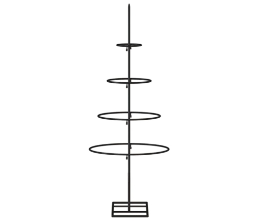 Árbol de Navidad para decoración metal negro 60 cm