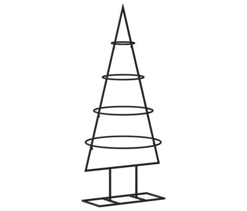 Árbol de Navidad para decoración metal negro 60 cm