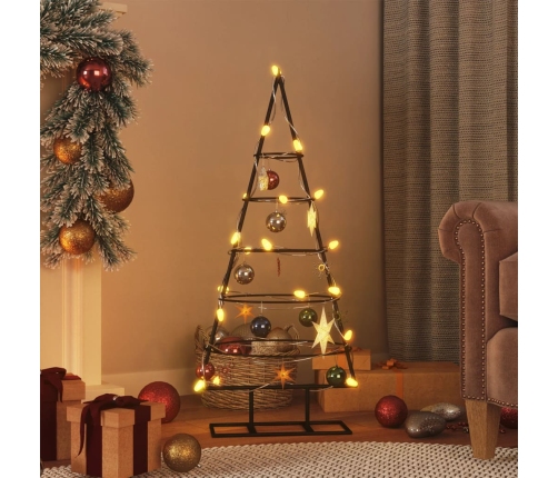 Árbol de Navidad para decoración metal negro 90 cm