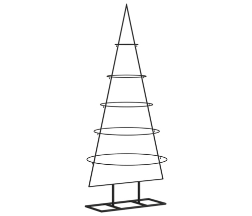 Árbol de Navidad para decoración metal negro 125 cm