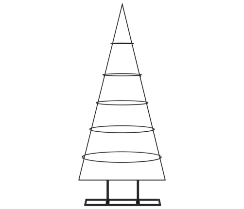 Árbol de Navidad para decoración metal negro 125 cm