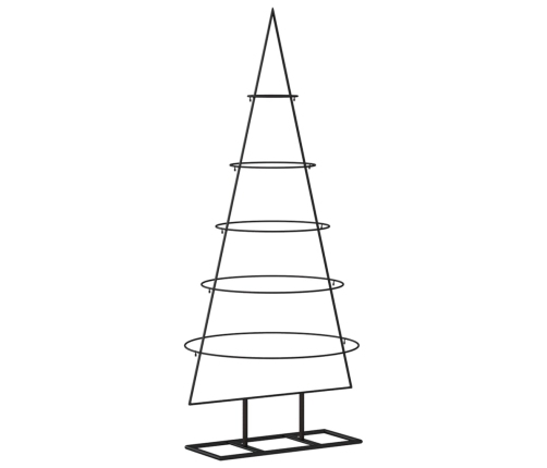 Árbol de Navidad para decoración metal negro 125 cm