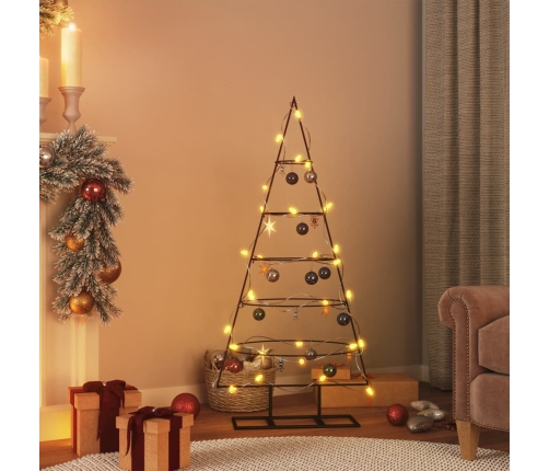 Árbol de Navidad para decoración metal negro 125 cm