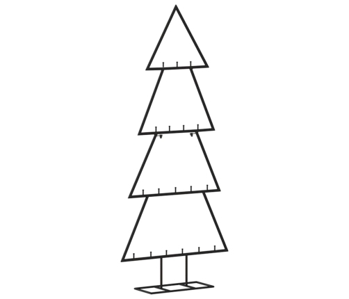 Árbol de Navidad para decoración metal negro 90 cm