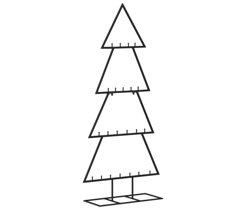 Árbol de Navidad para decoración metal negro 125 cm