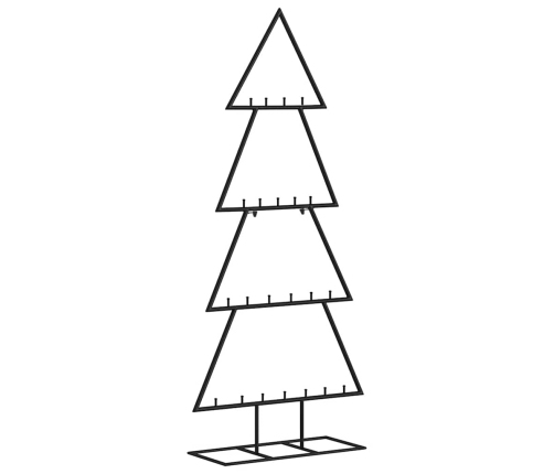 Árbol de Navidad para decoración metal negro 125 cm