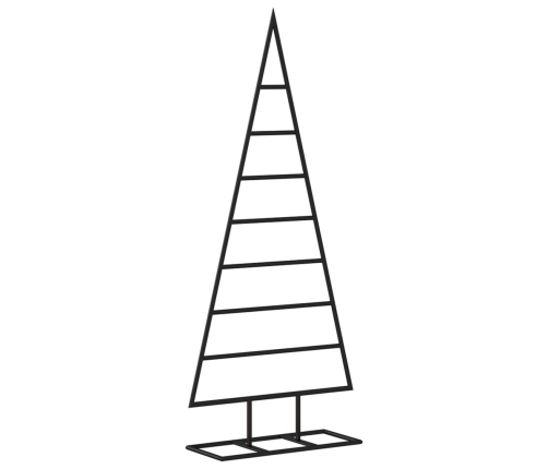 Árbol de Navidad para decoración metal negro 125 cm