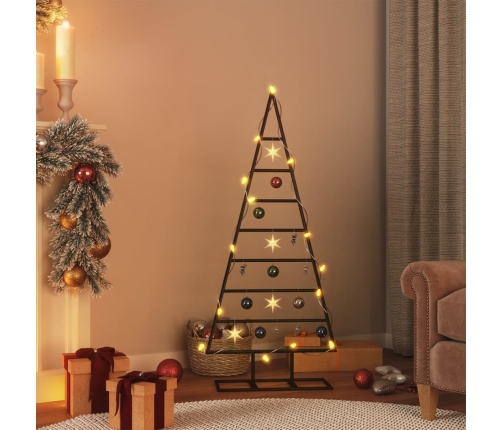 Árbol de Navidad para decoración metal negro 125 cm