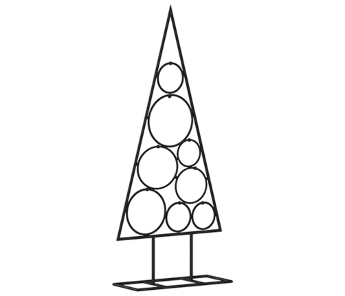 Árbol de Navidad para decoración metal negro 60 cm