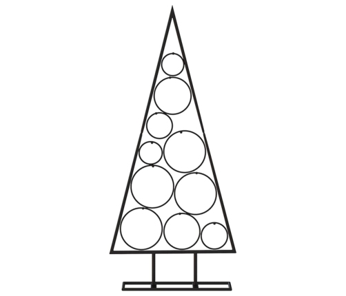 Árbol de Navidad para decoración metal negro 90 cm