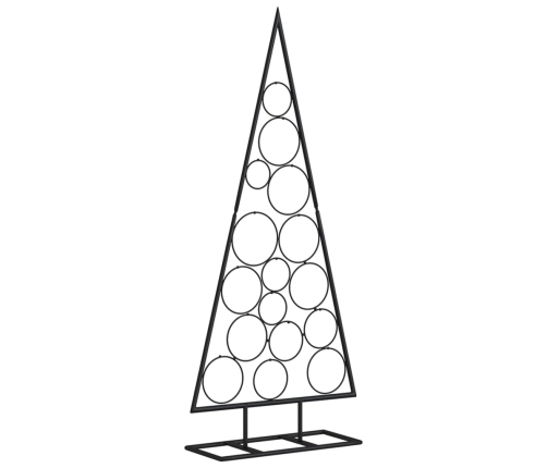 Árbol de Navidad para decoración metal negro 125 cm