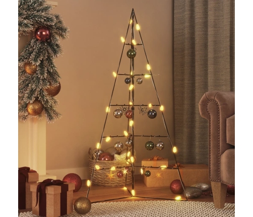 Árbol de Navidad para decoración metal negro 100 cm