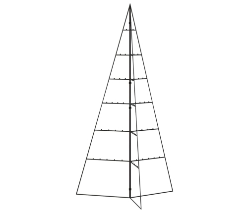 Árbol de Navidad para decoración metal negro 140 cm