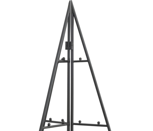 Árbol de Navidad para decoración metal negro 140 cm