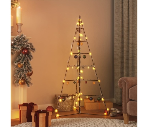 Árbol de Navidad para decoración metal negro 140 cm