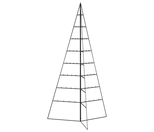 Árbol de Navidad para decoración metal negro 180 cm