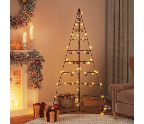 Árbol de Navidad para decoración metal negro 180 cm