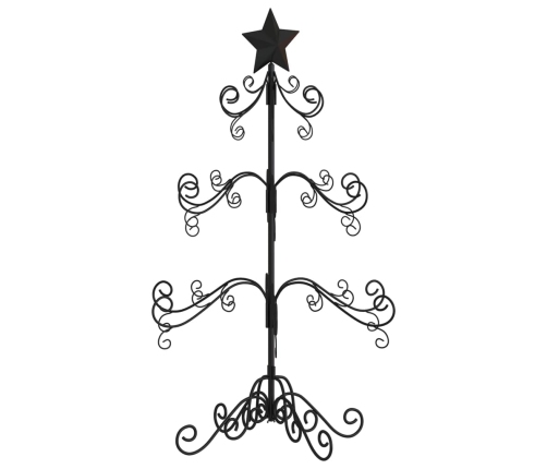 Árbol de Navidad para decoración metal negro 90 cm