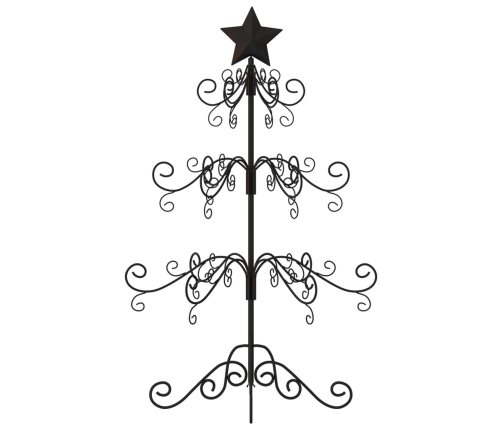 Árbol de Navidad para decoración metal negro 90 cm