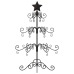 Árbol de Navidad para decoración metal negro 90 cm