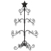 Árbol de Navidad para decoración metal negro 90 cm