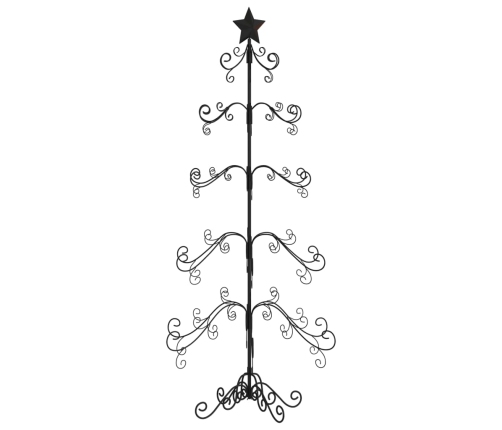 Árbol de Navidad para decoración metal negro 150 cm