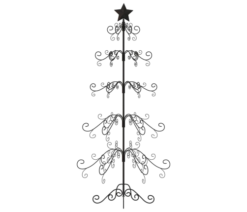 Árbol de Navidad para decoración metal negro 150 cm