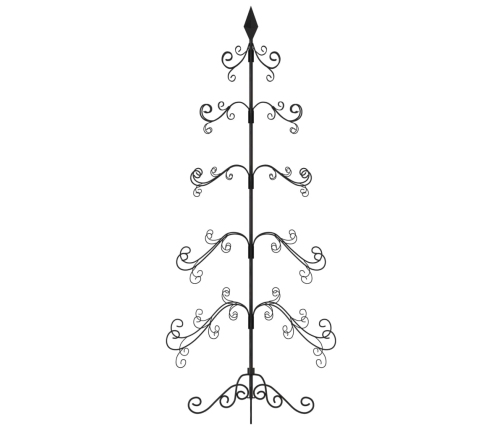 Árbol de Navidad para decoración metal negro 150 cm