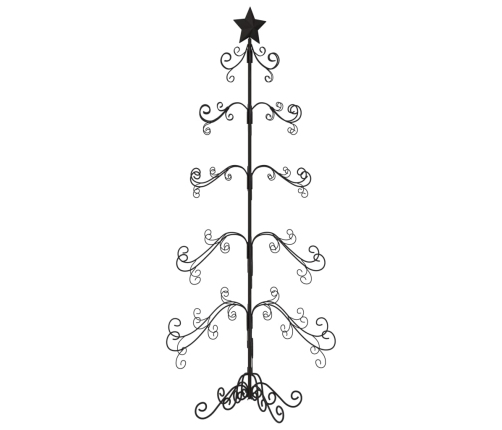 Árbol de Navidad para decoración metal negro 150 cm