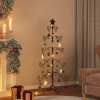 Árbol de Navidad para decoración metal negro 150 cm