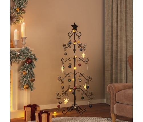 Árbol de Navidad para decoración metal negro 150 cm