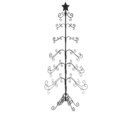 Árbol de Navidad para decoración metal negro 180 cm