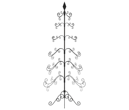 Árbol de Navidad para decoración metal negro 180 cm