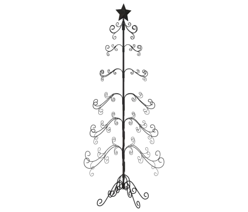 Árbol de Navidad para decoración metal negro 180 cm