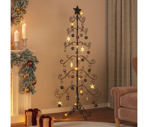 Árbol de Navidad para decoración metal negro 180 cm