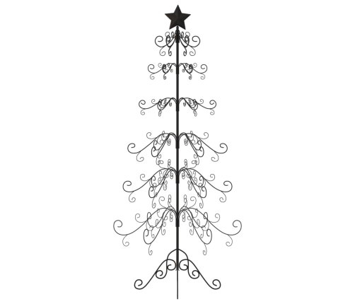 Árbol de Navidad para decoración metal negro 215 cm