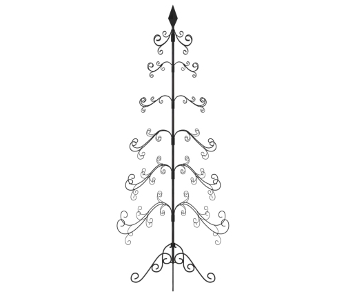 Árbol de Navidad para decoración metal negro 215 cm