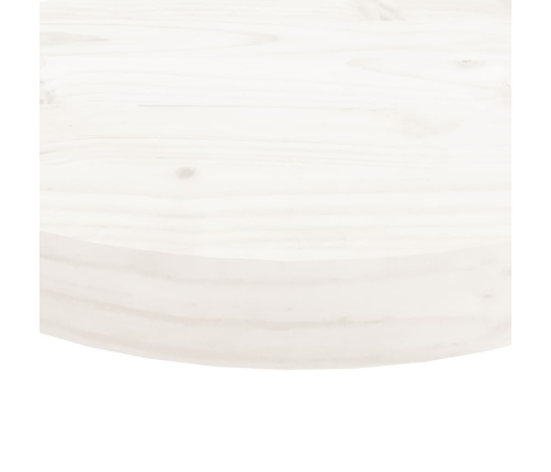 Tablero de mesa redondo madera maciza de pino blanco Ø30x3 cm