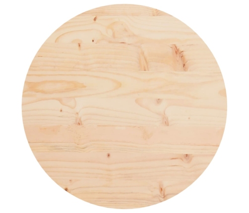 Tablero de mesa redondo madera maciza de pino Ø40x3 cm