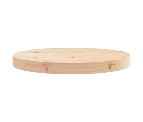 Tablero de mesa redondo madera maciza de pino Ø40x3 cm