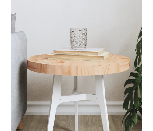 Tablero de mesa redondo madera maciza de pino Ø40x3 cm