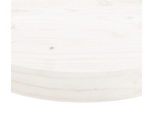 Tablero de mesa redondo madera maciza de pino blanco Ø40x3 cm