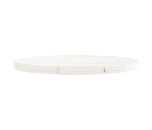 Tablero de mesa redondo madera maciza de pino blanco Ø60x3 cm