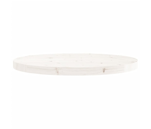 Tablero de mesa redondo madera maciza de pino blanco Ø60x3 cm