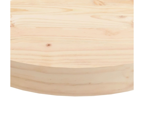 Tablero de mesa redondo madera maciza de pino Ø70x3 cm