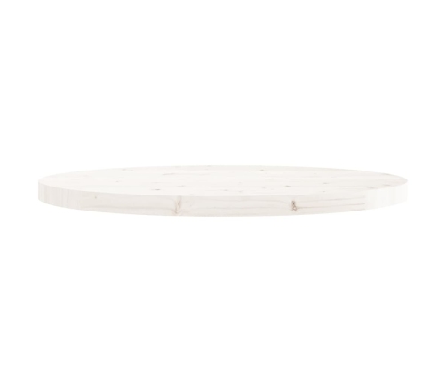 Tablero de mesa redondo madera maciza de pino blanco Ø70x3 cm